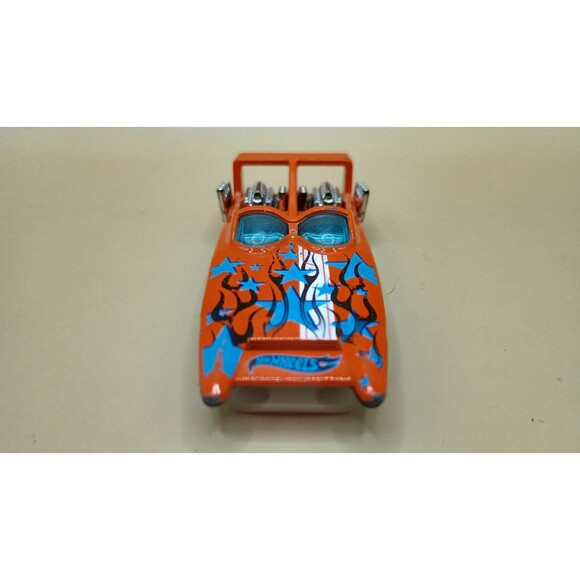 HOT WHEELS H2GO DAREDEVIL RACERS ORANGE 1:64 DIECAST 3 1/4" RACE BOAT BLUE STARS - Picture 4 of 7